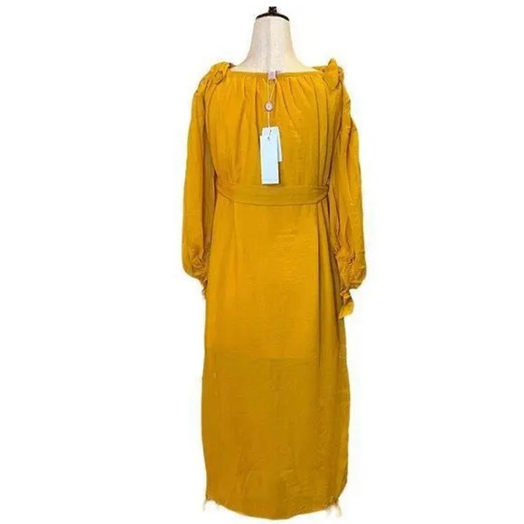 Red Carter Lightweight Jasmine Belted Maxi Dress with Tassels - Picture 6 of 10